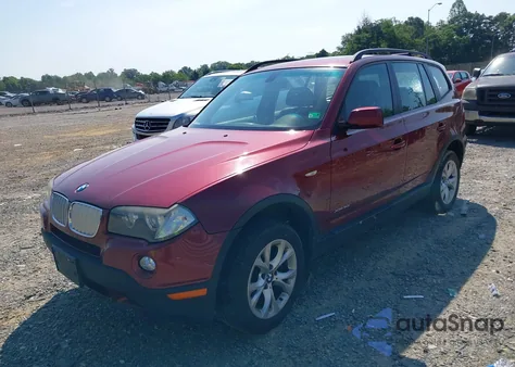 2009 BMW X3 xDrive30I из США, поврежденный, VIN WBXPC93469WJ31181